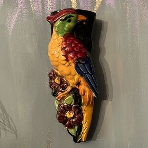 1940’s Yellow and Green Parrot Art Wall Decor